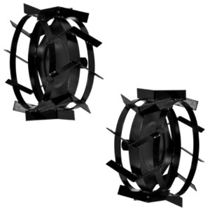 ACCESORIO MOTOCULTOR PAR RUEDAS METALICAS - EJE 32 MM